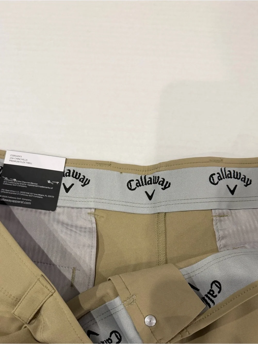 Callaway Men's Hybrid Golf Shorts - Tan